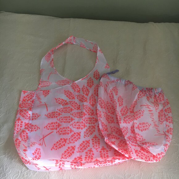 Free People water resistant tote and pull string bags bundle - Picture 1 of 4